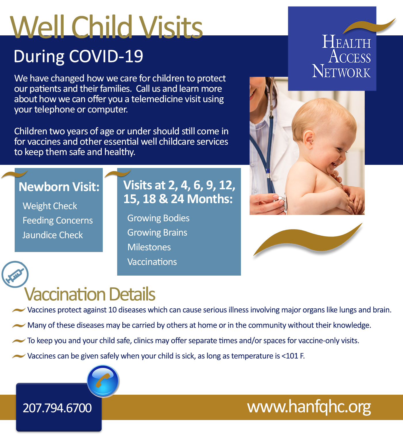 routine well child visits covered by insurance